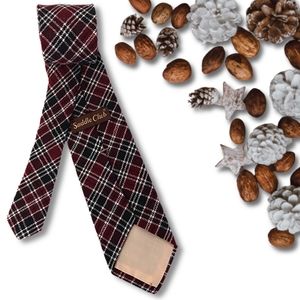 Vintage Saddle Club 100% Wool Plaid Necktie